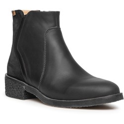 Bottines Irati en cuir noir...