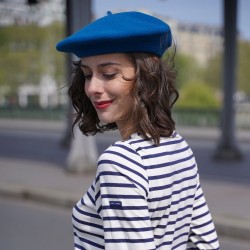 Béret en laine Bleu...